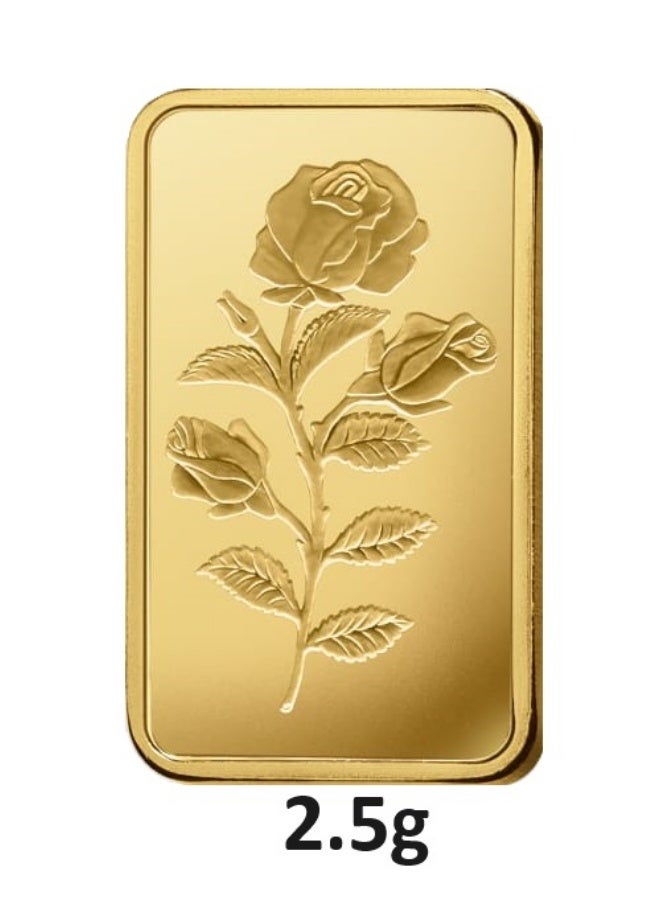 24 karat gold bar, weighing 2.5 gram